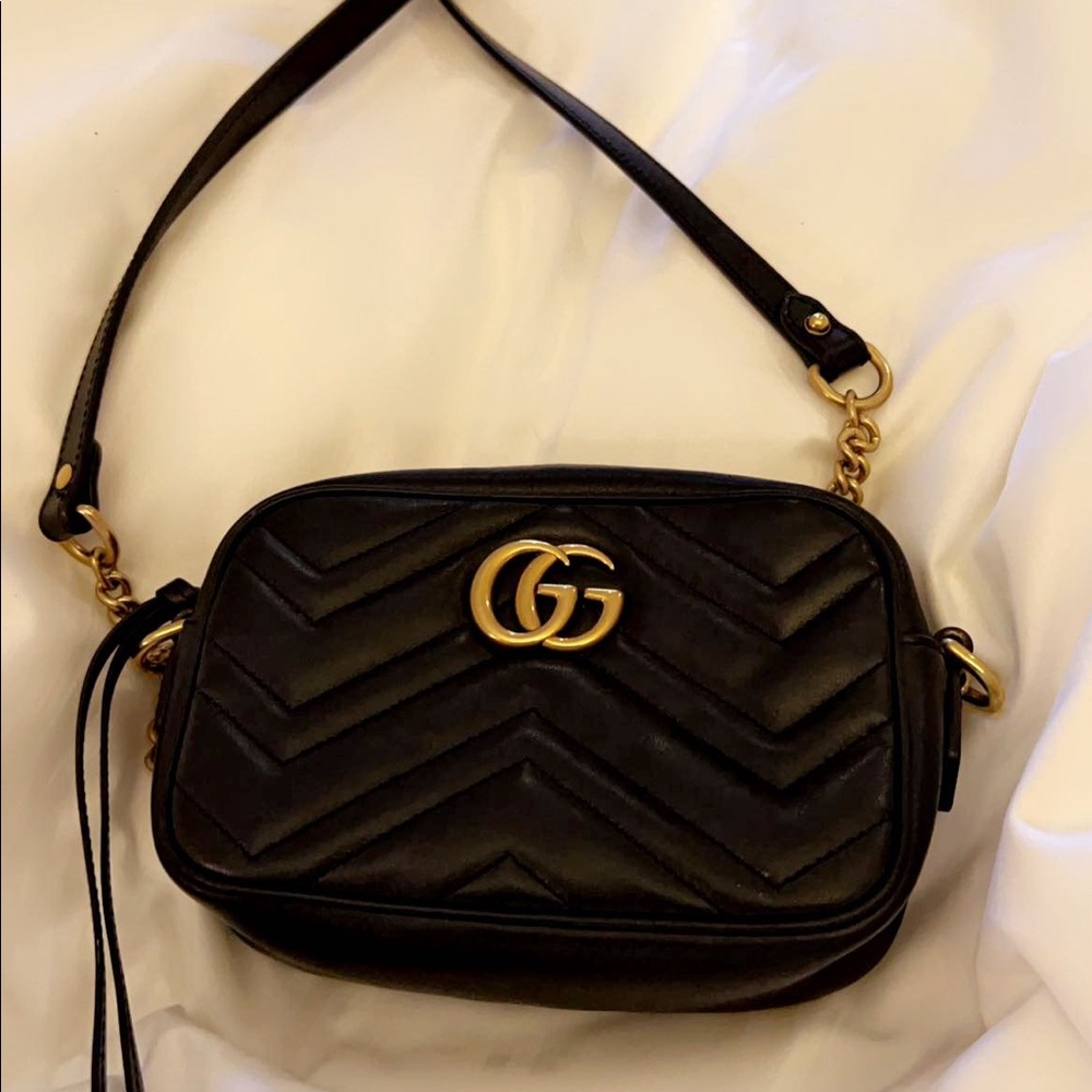 Gucci GG marmont matelasse mini camera bag. Great condition